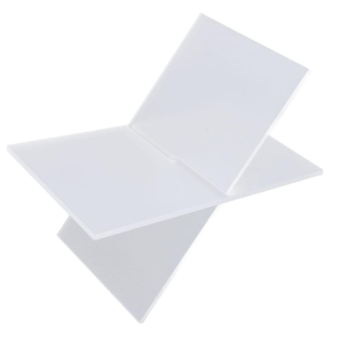 Acryl Boekhouder Transparant Multifunctioneel Open Boek Display Stand voor Koffieshops white