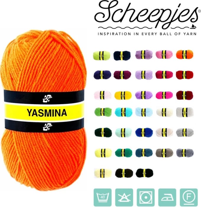 Scheepjes - Yasmina - 1165 Oranje - set van 25 bollen x 40 gram