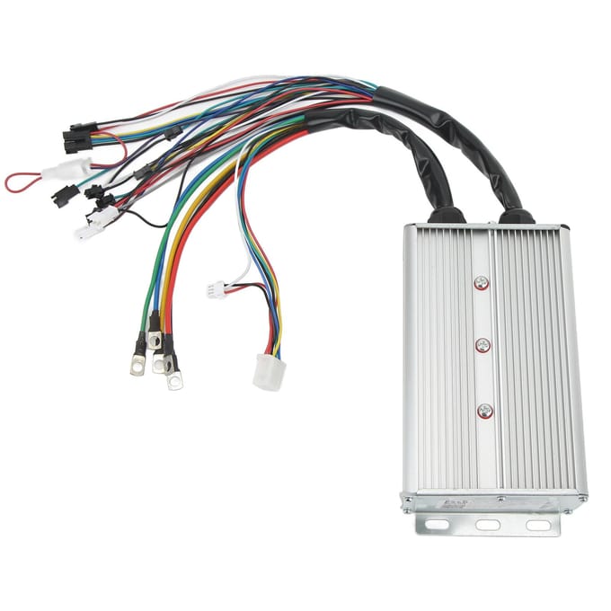 36V 48V 1500W Motor Borstelloze Controller LCD Display Meter Gashendel met Vergrendeling voor Elektrische black