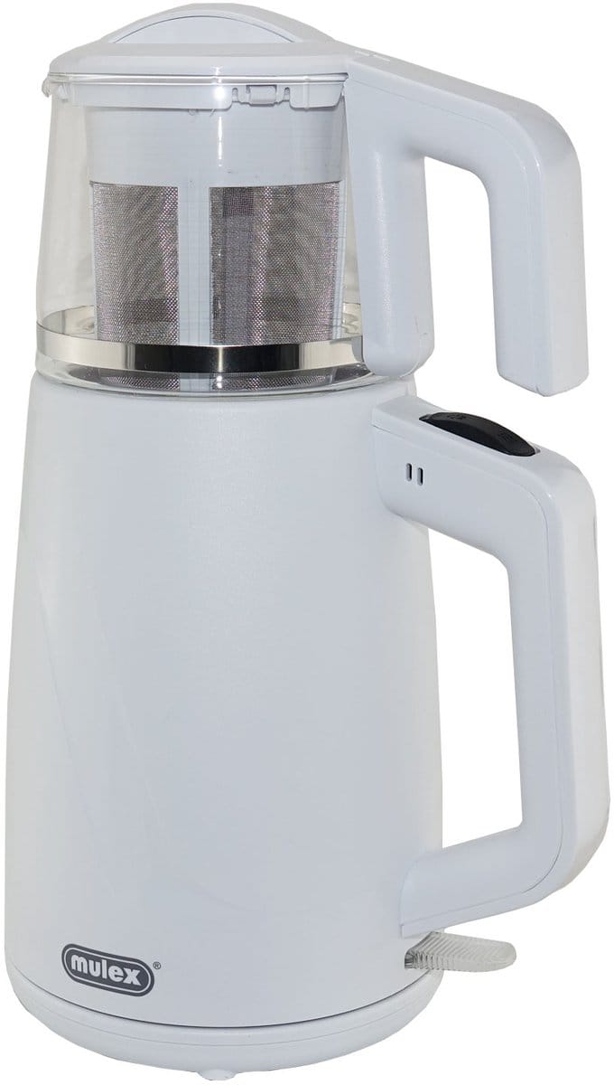 Mulex | MX045 Perfect tea express | elektrische Turkse theepot | Wit | - 2.0L + 1.0L | Led-indicator | 360° basis | 1650 W