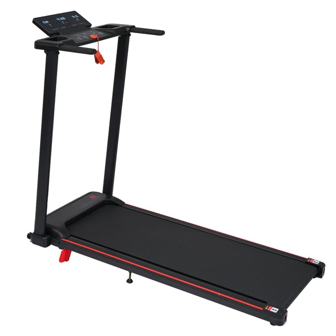 Tapis de course d'intérieur avec inclinaison de 8 %, vitesse de 1 à 12 km/h et capacité de poids de 120 kg, 3,0 CV noir