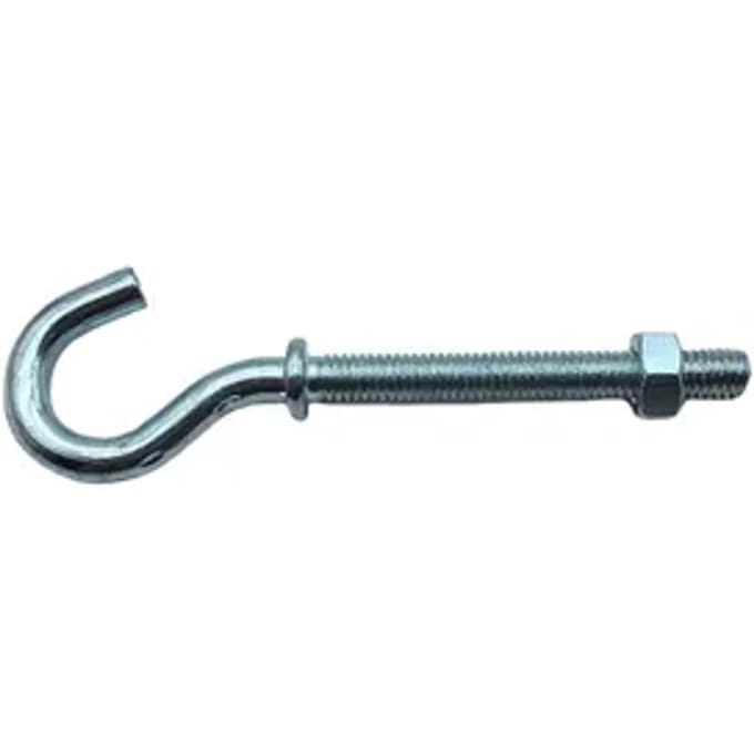 Sencys Schroefhaak + Moer M6x50mm Gegalvaniseerd Per 2