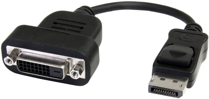 DisplayPort to DVI Adapter Startech DP2DVIS Black