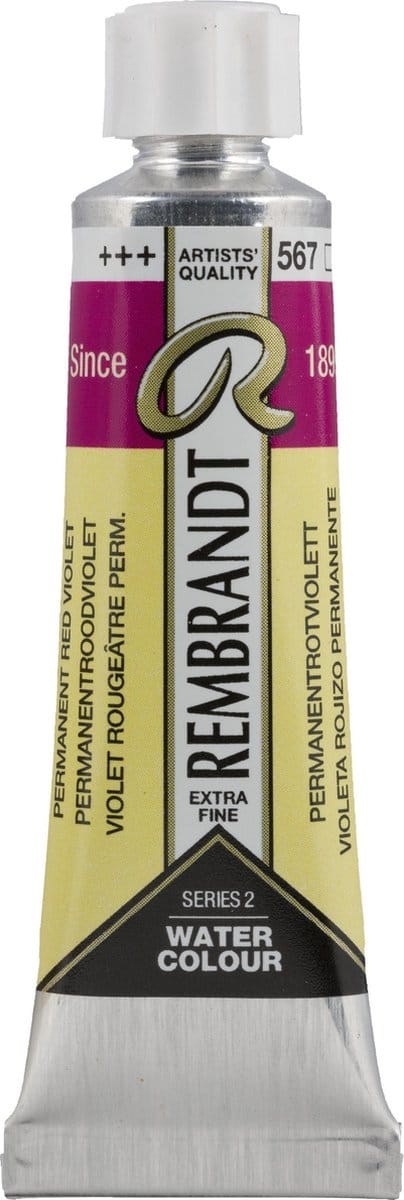 Rembrandt Aquarelverf Tube 10 ml Permanentroodviolet 567