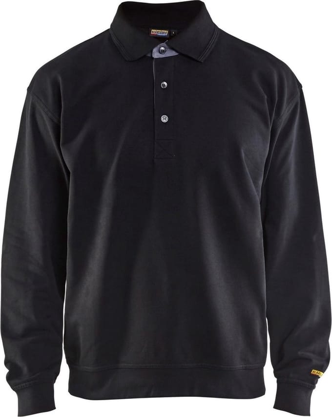 Blaklader Polo sweatshirt 3370-1158 - Zwart - XXL