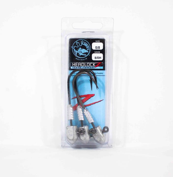Tackle Tactics TT Headlockz HD jigkop 5/8 oz 8/0 3/verpakking (3672)