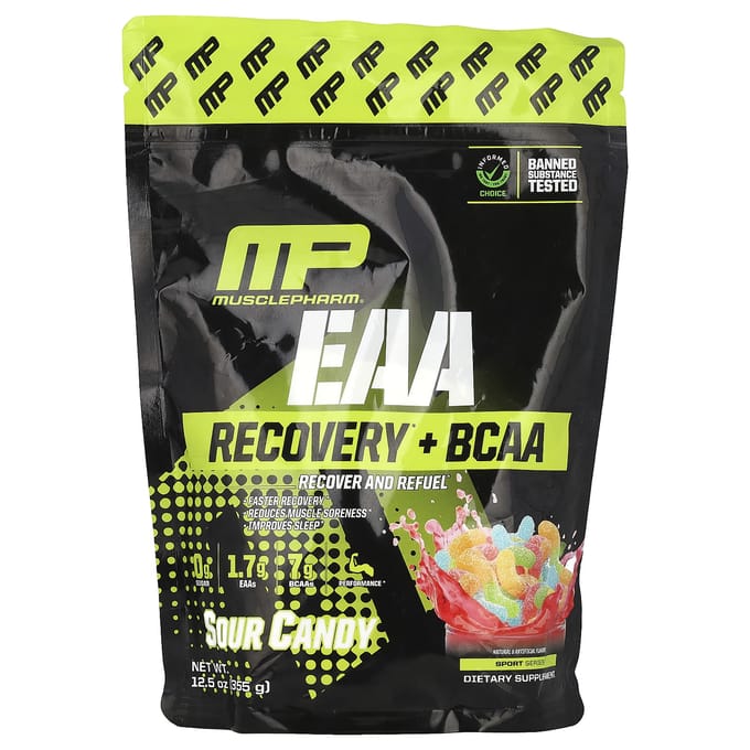 Eaa Recovery + Bcaa, Zuur Snoepje, 355G(12.5oz)