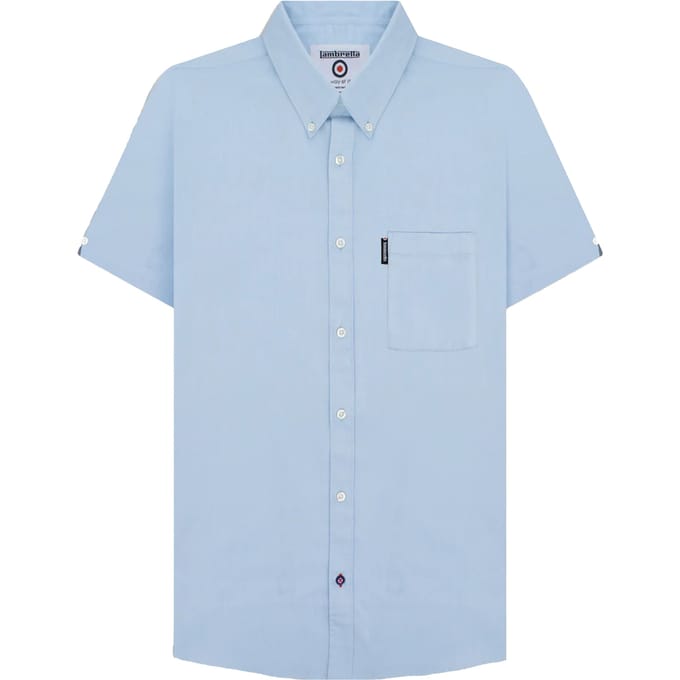 Lambretta Heren SS25 Oxford overhemd (Licht Blauw)
