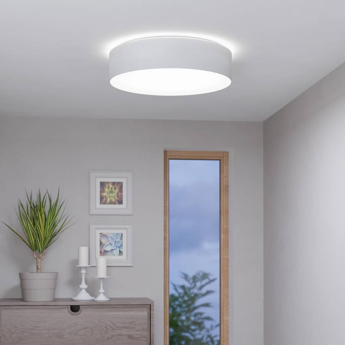 EGLO connect.z Romao-Z Smart Plafondlamp - Ø 57 cm - Wit - Instelbaar RGB & wit licht - Dimbaar - Zigbee