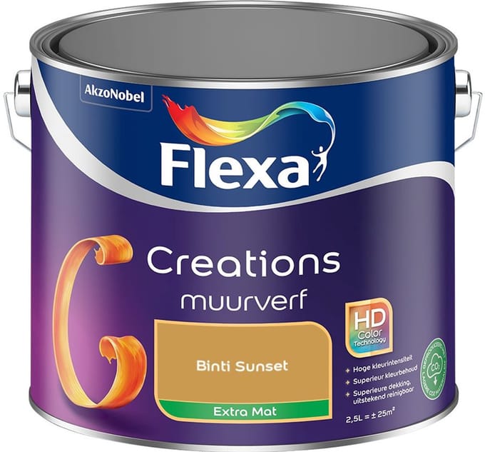 Flexa - Creations Muurverf Extra Mat - Binti Sunset - Mengverf - 2,5 L
