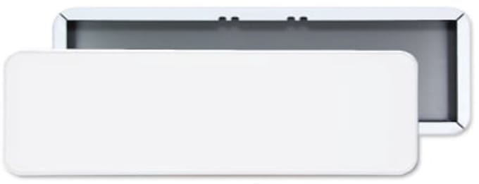 Parkeerbord 50x15 cm - blanco