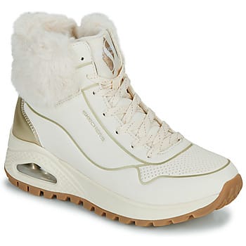 Skechers Uno Rugged - Fall Shimmer Dames Laarzen - Creme