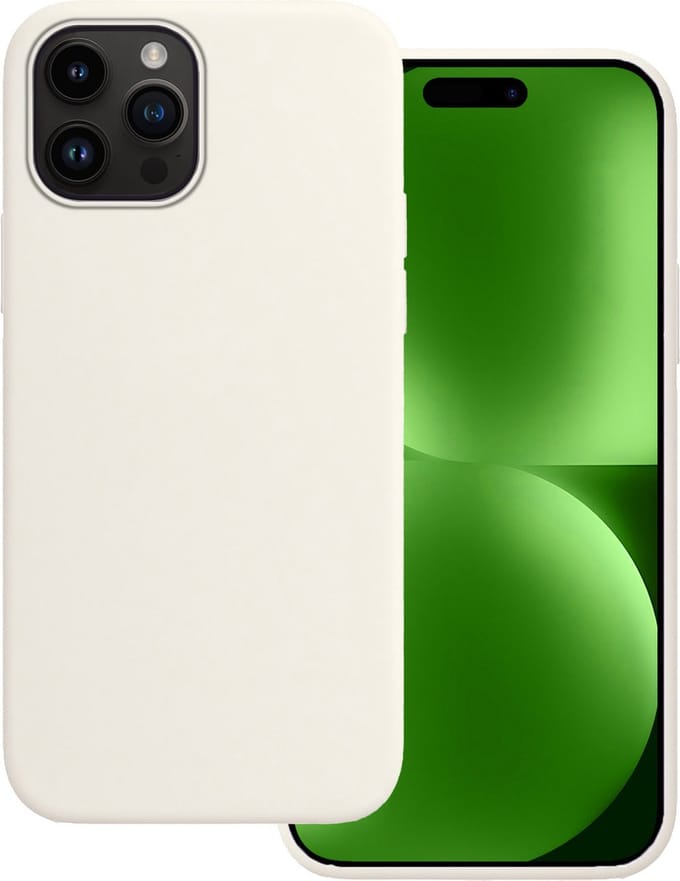 Hoesje Geschikt voor Apple iPhone 15 Pro - Sterk & Shockproof - Hoes Cover - Siliconen Case - Wit
