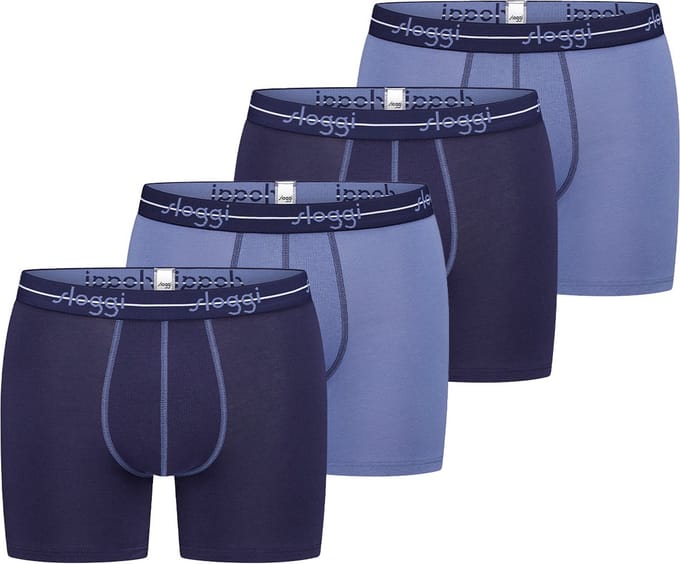 sloggi Heren lang short / pant 4 pack men Start