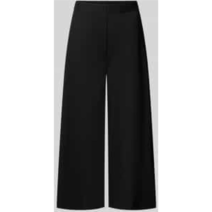 wide fit broek met viscose, model 'Nanni'