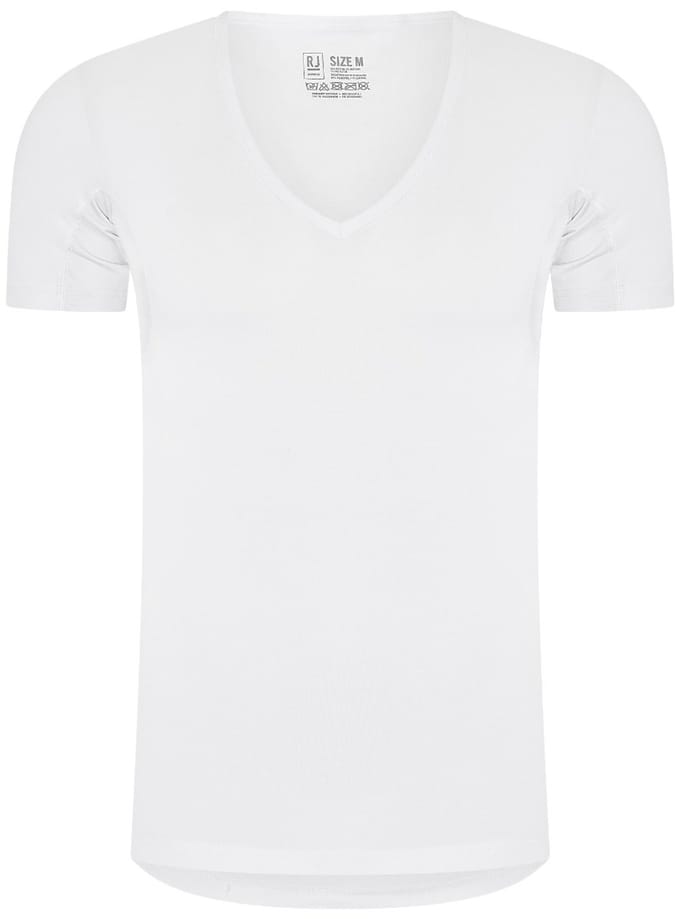 RJ Sweatproof SF Bergen Heren T-Shirt Deep-V White XXL