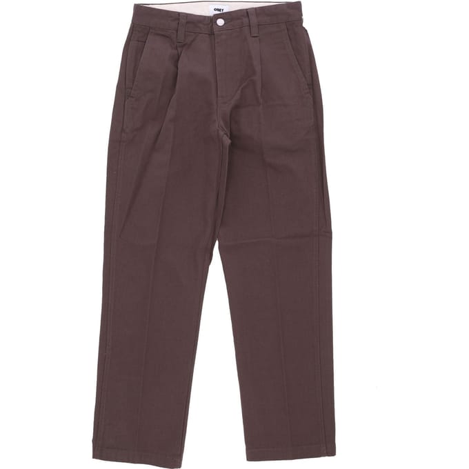 Lange heren zomerbroek donkerbruin