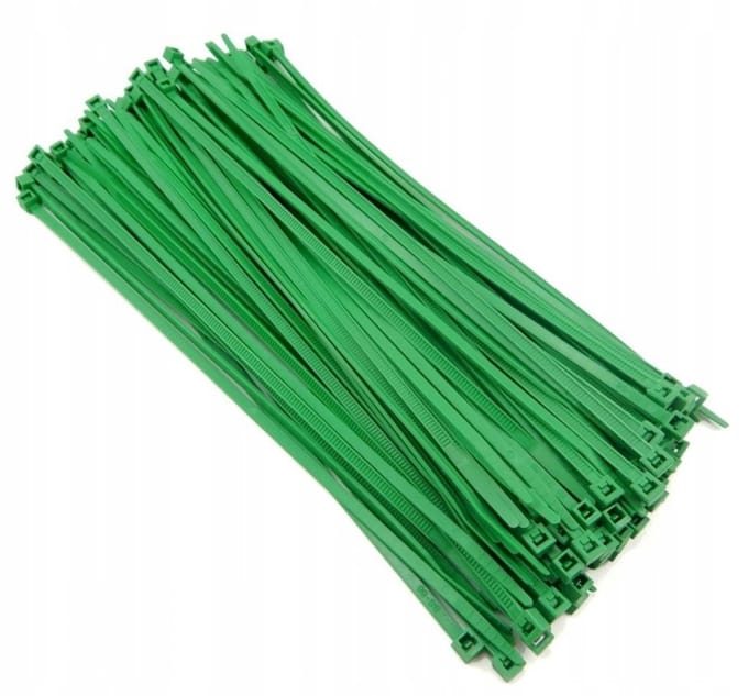 Groene Kabelbinders 3,6x250mm - 100 Stuks