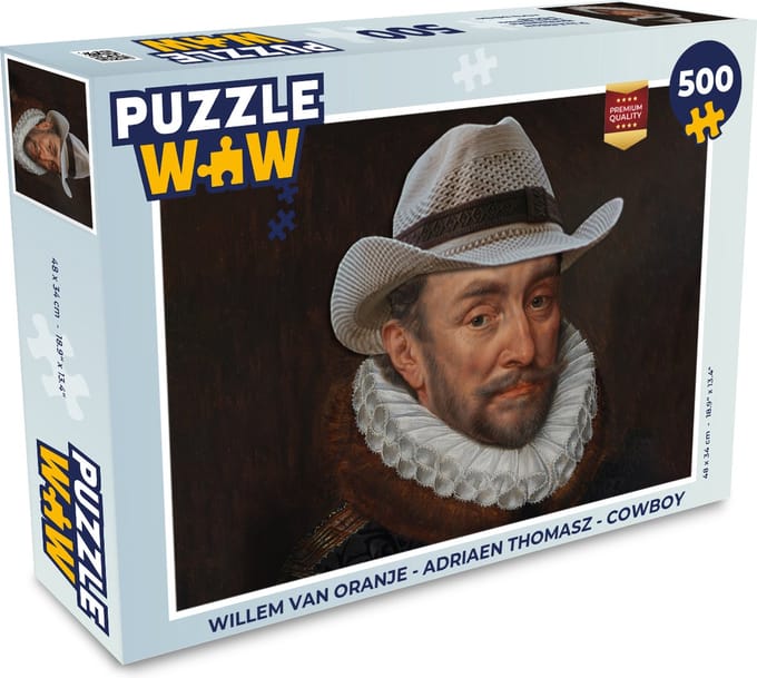 Puzzel Willem van Oranje - Adriaen Thomasz - Cowboy - Legpuzzel - Puzzel 500 stukjes