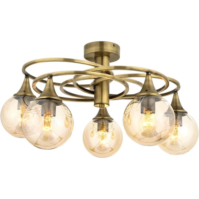Plafondlamp Darnall 5-lichts | Lumos