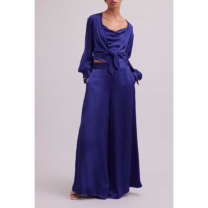 Anne Fontaine Rosace Dark Navy Maat: 36 | Blouses Outlet | Dames | Blauw