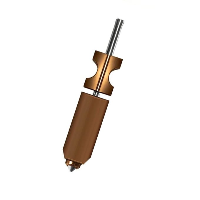 Buse intégrée 0,6 mm de remplacement pour imprimante 3D Flashfor AD5X Buse en acier trempé à détachement rapide avec chauffage 200W brown