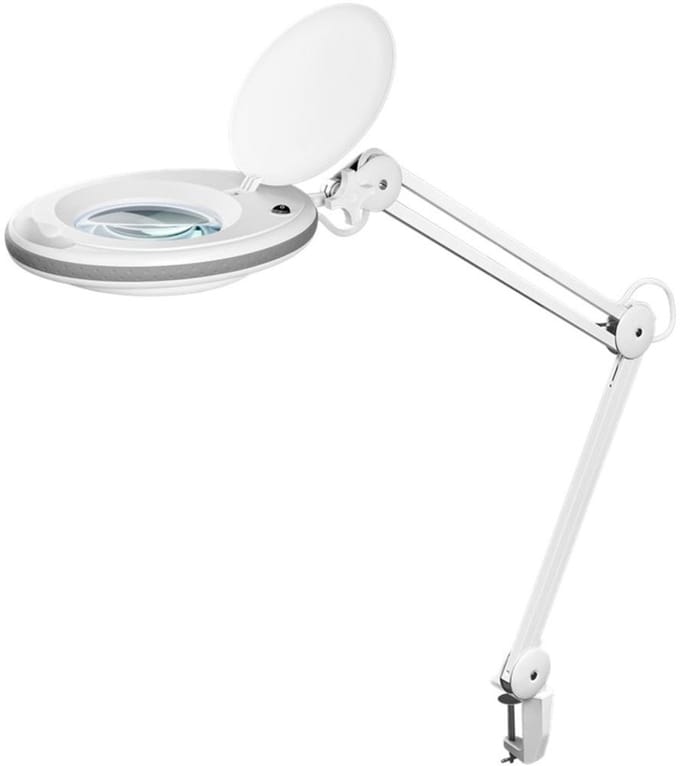 Goobay LED loeplamp | 650 lm | 8W | bureauklem | wit