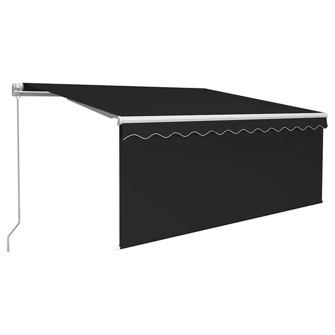vidaXL - Uitschuifbare - luifel - Antraciet - 3,5 - x - 2,5 - m - Polyester