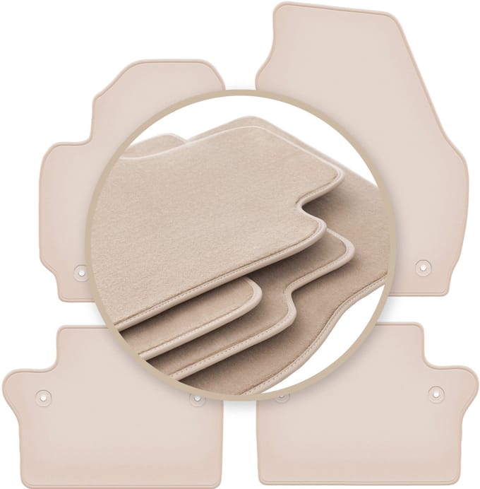 PREMIUM beige matten voor: Volvo S80 II sedan 2010-2017