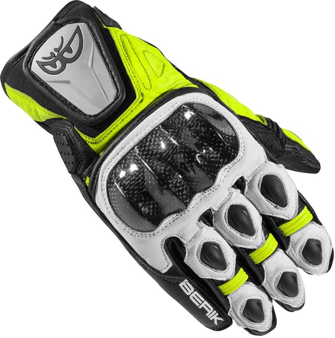 Berik Namib Zwart Wit Neon Geel Handschoenen - Handschoen
