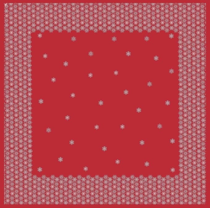 Duni Napperon Scandi 84 Cm Papier Rood