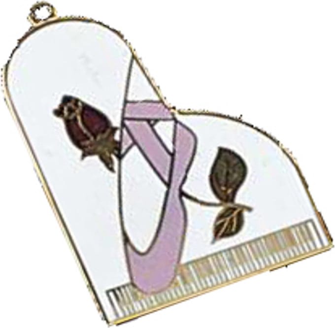 Sleutelhanger vleugel met balletschoenen