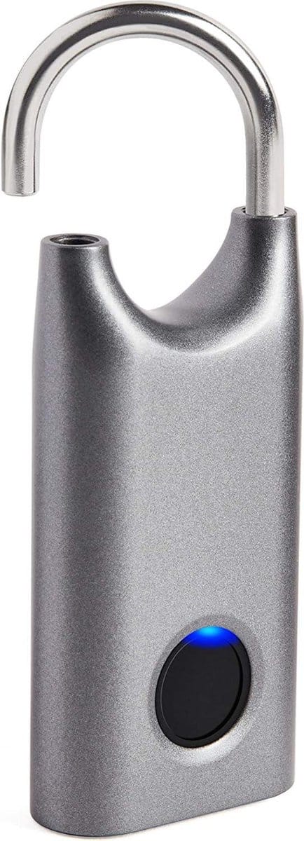 Biometrisch Vingerafdrukken Hangslot - Gun Metal met Nomaday Lock