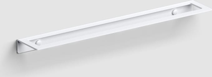 Clou Fold handdoekrek 45 cm, mat wit poedercoating