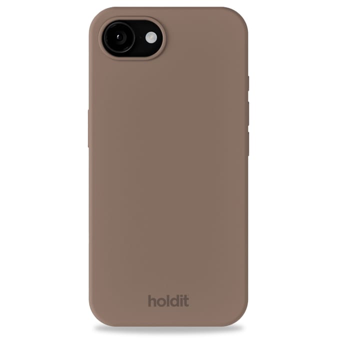 Holdit Silicone Case geschikt voor Apple iPhone 17e / 16e - Mocha Brown