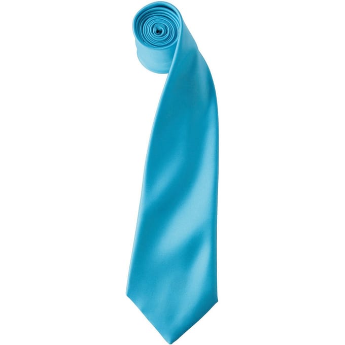 Premier Satijnen stropdas voor volwassenen (Turquoise)