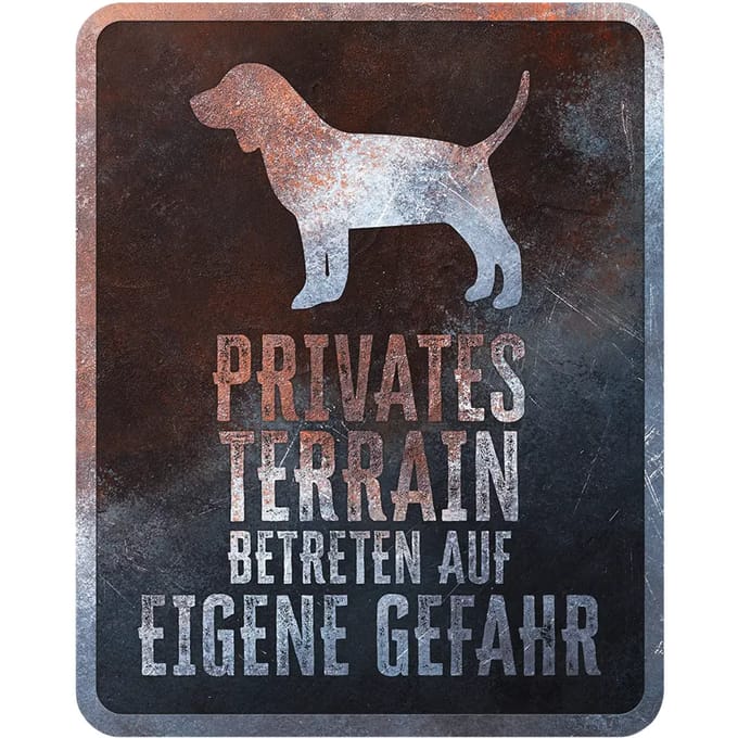 Nederlands teckel waarschuwingsbord D&D Home