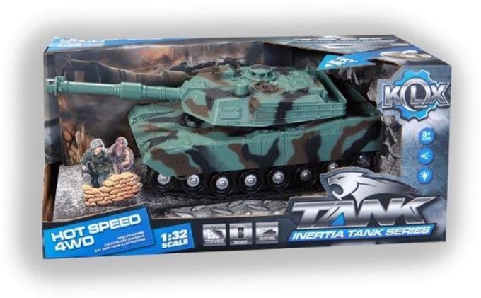 Leger Tank - Militaire Tank - Hot Speed - met Licht en Geluid