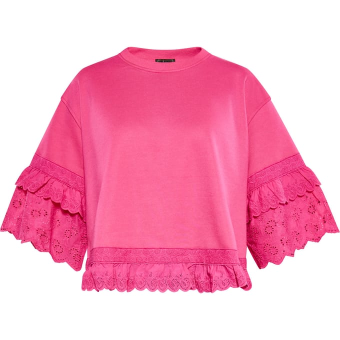 Faina Sweatshirt Dames roze