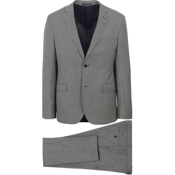 Suitable Kostuum Lucius Birdseye Wol Grijs - Maat 46 - Heren