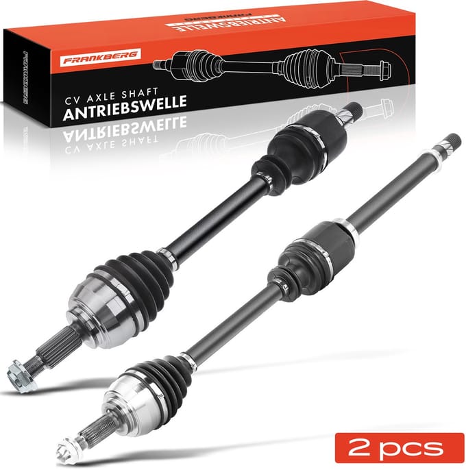 Frankberg 2x aandrijfas vooras links/rechts voor Renault Scénic Megane
