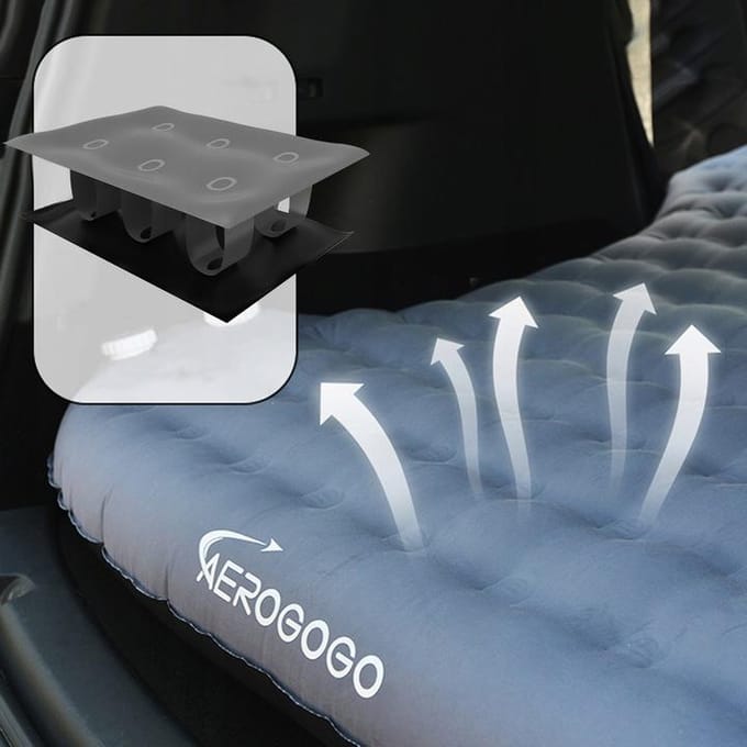 Merkloos Zelfopblaasbaar Auto Matras voor Tesla Model Y & SUV's