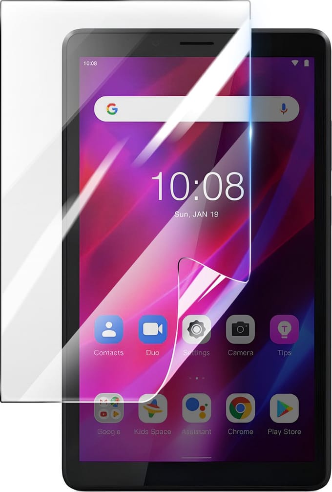 3mk, Geschikt voor Lenovo Tab M7 Gen 3, Schokbestendige Hydrogel Screenprotector, Transparant