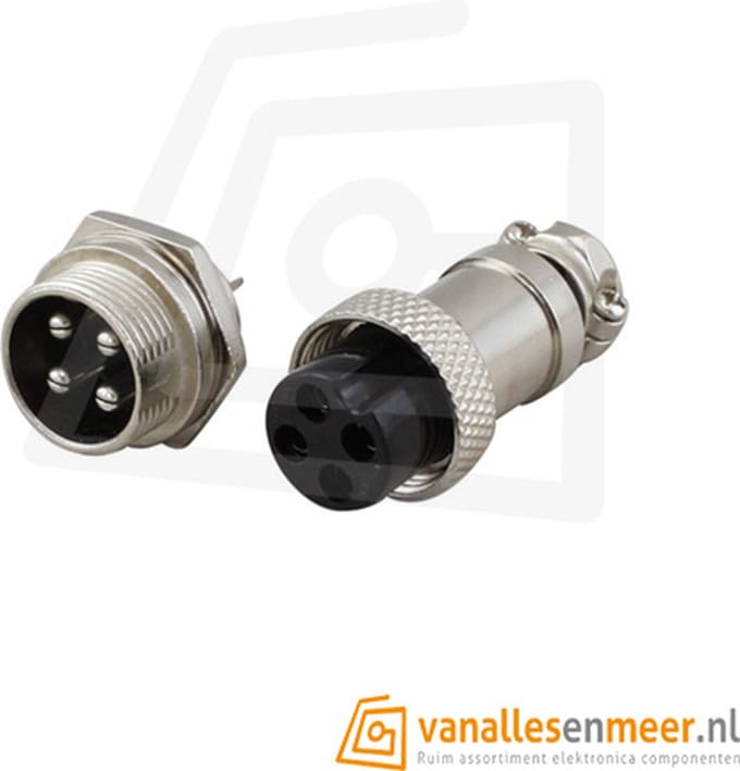 GX16-4 CONNECTOR, 4 PINS