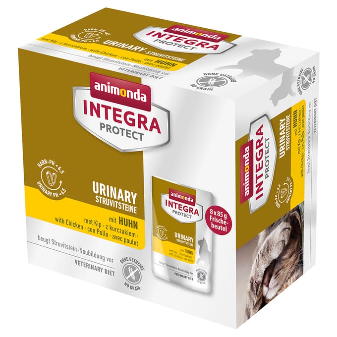 8x85g Kip Adult Urinary Struvietstenen animonda Integra Protect Kattenvoer