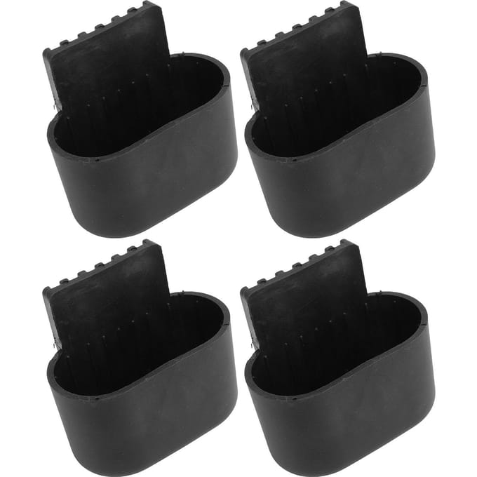 4 STuks Tafelpootdoppen Rubber Antislip Makkelijk te Gebruiken Ovaal Meubelpootbeschermers voor Huis