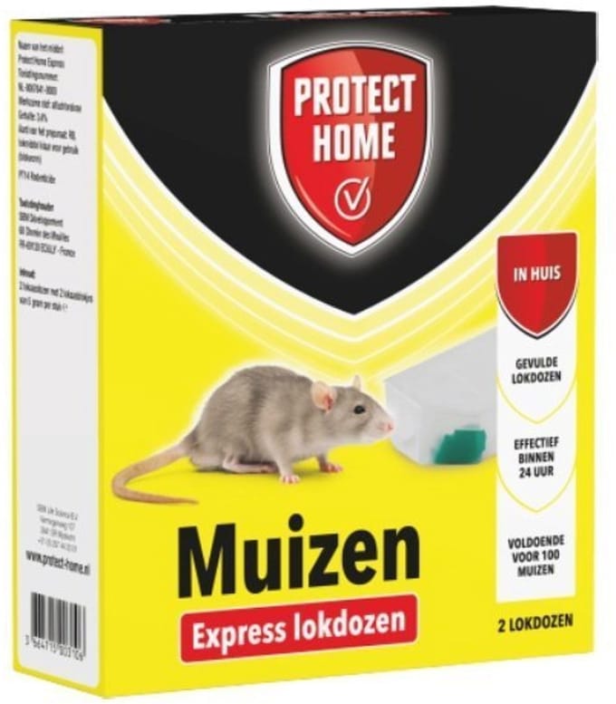 Protect Home Express Muizenpasta (2 lokdozen) - Krachtig muizengif