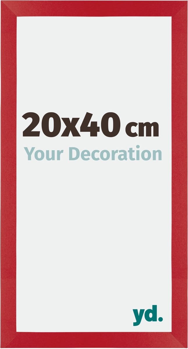 Your Decoration - Fotolijst 20x40 cm - MDF - Rood - Mura