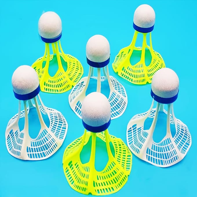 [Winddichte Shuttlecocks] Duurzame Winddichte Shuttlecocks | Verbeterde Vliegstabiliteit, Ideaal voor Buiten Badminton Training & Sport 1pc yellow