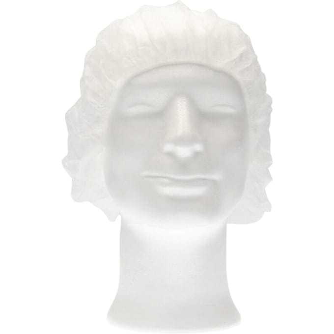 Haarnet CMT bouffant non-woven L 53cm PP wit 100 stuks